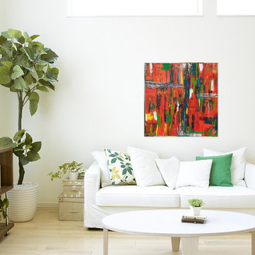 White sofa living area