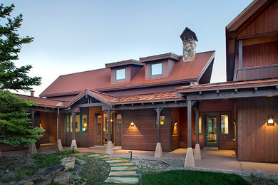 Example of a minimalist exterior home design in Denver