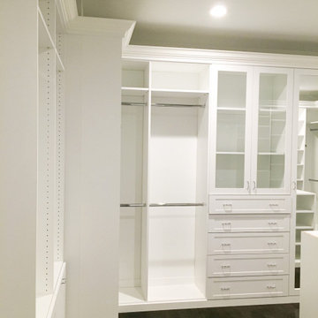 Modern high end walk in closet