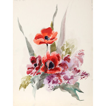 Eve Nethercott, Flowers, P5.57, Watercolor Painting