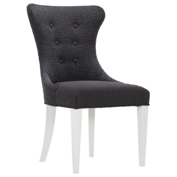 Bernhardt Silhouette Side Chair, Dark Fabric
