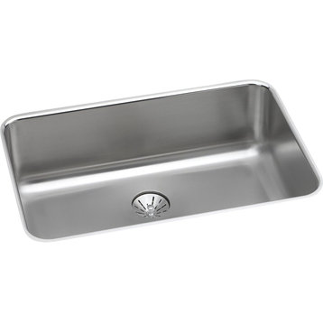 Elkay Lustertone Stainless Steel Single Bowl Undermount Sink with Perfect Drain