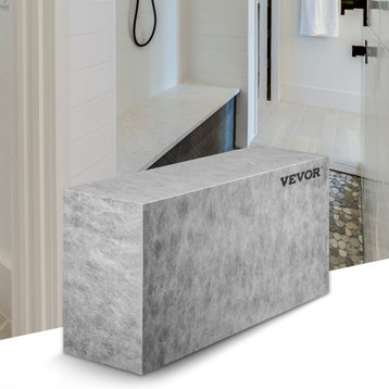 VEVOR Tile Shower Seat, 38.2"x11.4"x20" Corner Shower Bench 440lbs