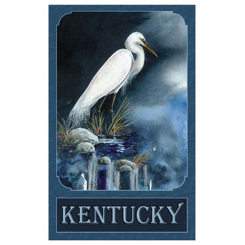 Dave Bartholet Kentucky Snowy Egret Art Print, 24"x36"