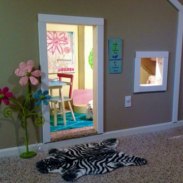 A Play House under the stairs.
