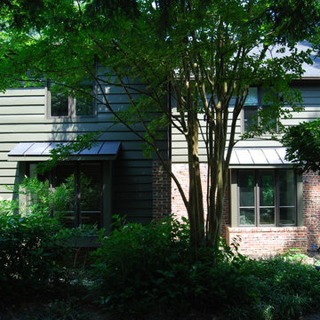 Modern bay window additions.