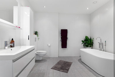 Contemporary bathroom in Stockholm.