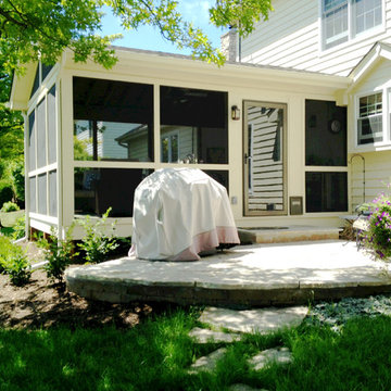 Custom Designed Screen Porch, Patio, and Fire Pit