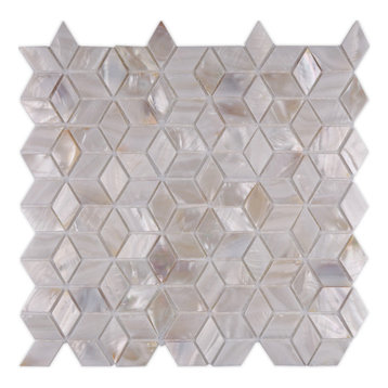 A05 Walls Tiles Mother Of Pearl Shell Backsplash Tile Mosaic Circlres Decals