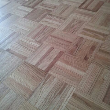 Finger Block Red Oak Parquet