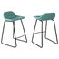 Cortesi Home Ava Counterstools In Faux Leather, Set of 2 - Contemporary ...