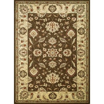 Concord Global Chester 9708 Oushak Rug 3'3"x4'7" Brown Rug
