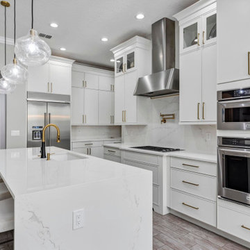 Sparkling White Kitchen and Bathroom Remodel in Windermere