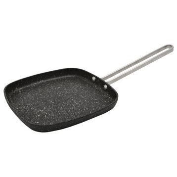 Starfrit The Rock Mini Fry Pan, Aluminum, Black/White