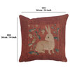 Sitting Rabbit in Red European Cushion Cover