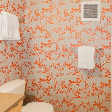 Fun Half Bath Wallpaper