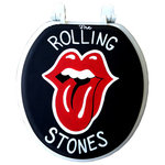 Debra Hughes - Rolling Stones Hand Painted Toilet Seat, Standard - The Rolling Stones Toilet Seat is a unique hand painted piece of art that will brighten up any bathroom.