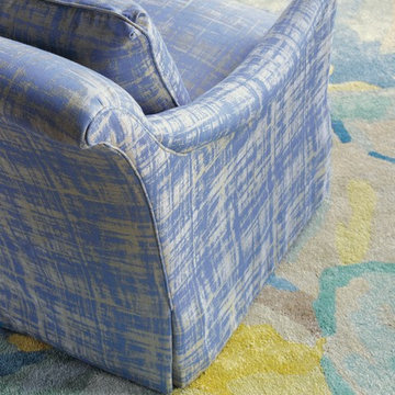 Blue Poppies Rug