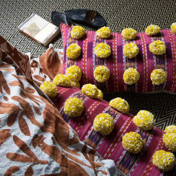 Guatemalan Pom Pom Pillows