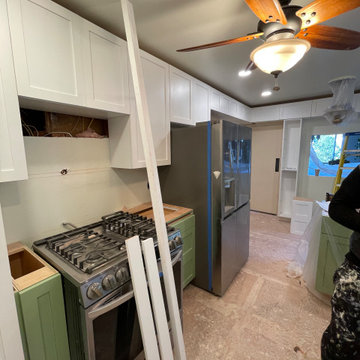 Kitchen Remodel 2024 Oakland/ white and light green