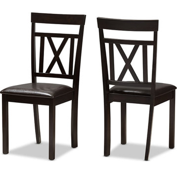 Rosie Dining Chair (Set of 2) - Dark Brown