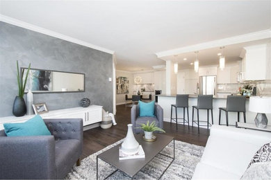 Living room - contemporary living room idea in Vancouver