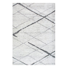 nuLOOM Thigpen Striped Contemporary Area Rug, Gray, 8'2"x11'6"