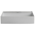 Alice Ceramica - Hide Bathroom Sink, Vessel, 60x45 cm - Crafted by skilled artisans in Italy's lush Tuscia region, the Hide Bathroom Sink adds chic Mediterranean flair to a contemporary bathroom. The sink is characterised by its simple, sophisticated lines, making it easy to blend with a variety of vanity styles. A young company who pride themselves on creativity and ambition, Alice Ceramica crafts all their products in the hills north of Rome.