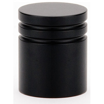 Emtek 86268 Contemporary 1 Inch Cylindrical Cabinet Knob - Flat Black