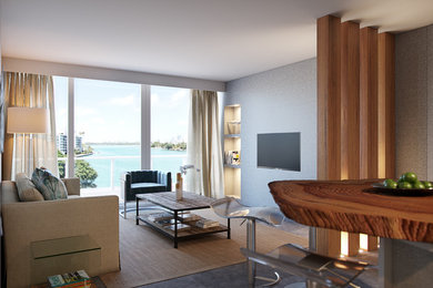Living room - living room idea in Miami