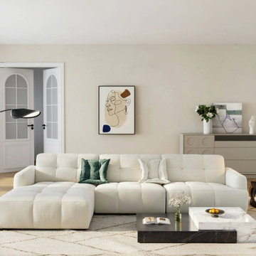 Creating a dream living room! Modern Minimalist Lucy Combination Large Sofa