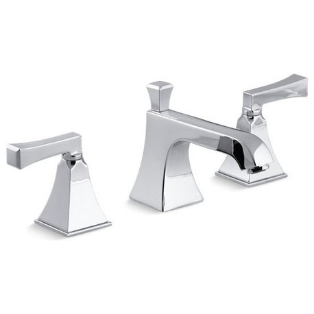 Kohler Memoirs Stately Widespread Bathroom Faucet, Polished Chrome