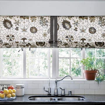 The best designs for kitchen roman blinds and curtains