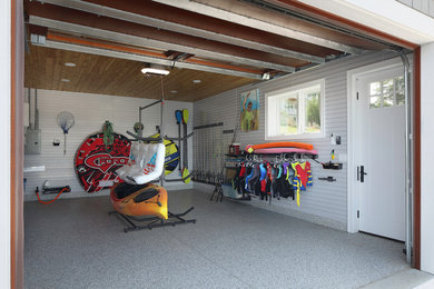 Garage - coastal garage idea in Milwaukee