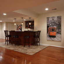 basement entertainment room