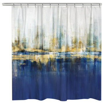 Golden Horizon Shower Curtain
