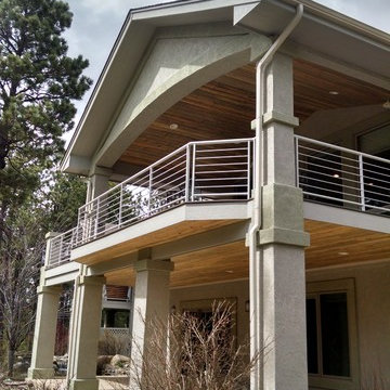 Steel Framed Composite Deck with Trex RainEscapce