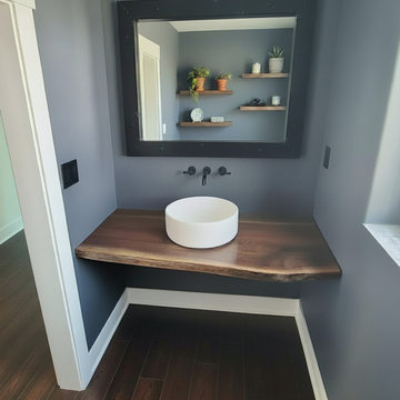 Customizable Live Edge Walnut Vanity Tops, Made-To-Order