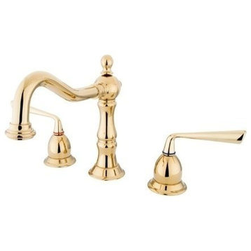 Kingston Brass Widespread Bathroom Faucets With Polished Brass KS1972ZL