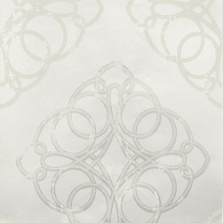 Mikhaila Grey Medallion - Wallpaper