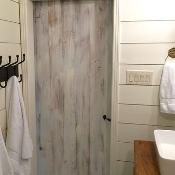 Custom Shabby Chic White Z Barn Door