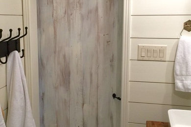 Bathroom - farmhouse bathroom idea in Tampa