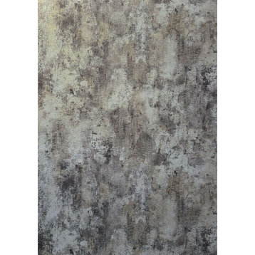 Industrial Distressed Brown taupe gold faux fabric wallpaper, 8.5" X 11" Sample