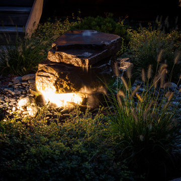 Seat Wall and Night Lighting in SW Portland