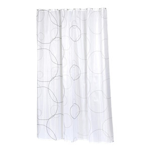 Hailey 84 Extra Long Shower Curtain Contemporary Shower