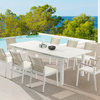 Maldives Outdoor Patio Dining Table, White