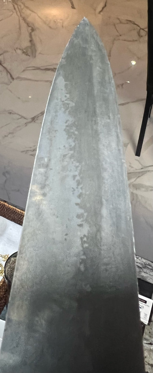 how to clean knife stains