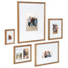 Gallery Wall Matted Picture Frame Set, Natural
