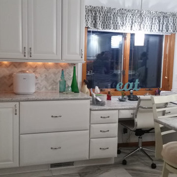 White Kitchen with Island
