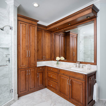 Natural light master bath